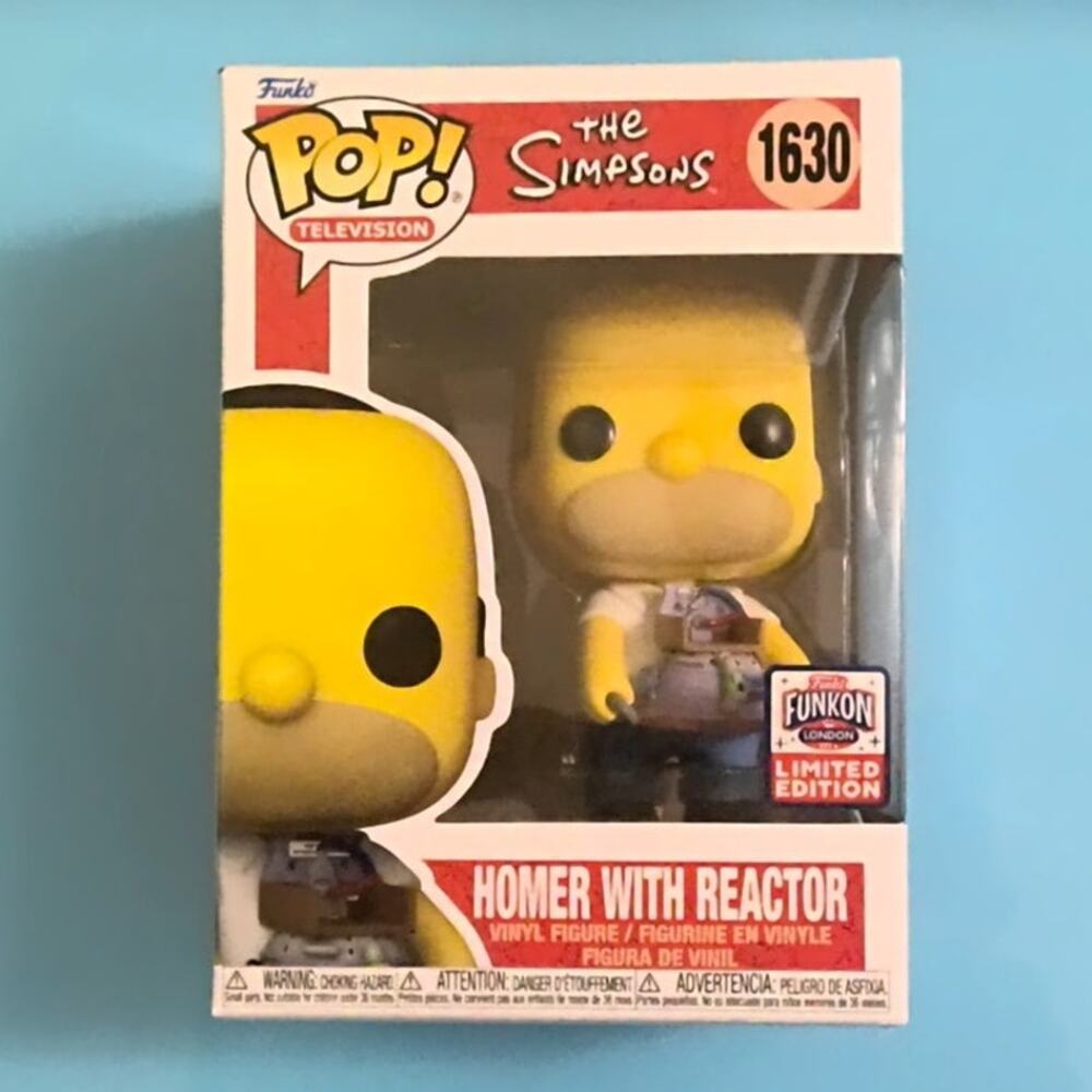 Funko Pop! The Simpsons Homer with Reactor #1630 2024 London Funkon Exclusive
